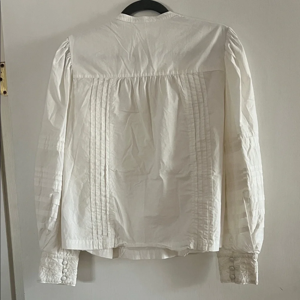 Anthropologie Ivory Blouse - Picture 3 of 4